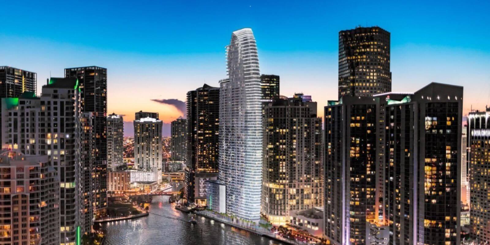 Las Majestuosas Residencias Aston Martin en 300 Biscayne Boulevard Way, Miami